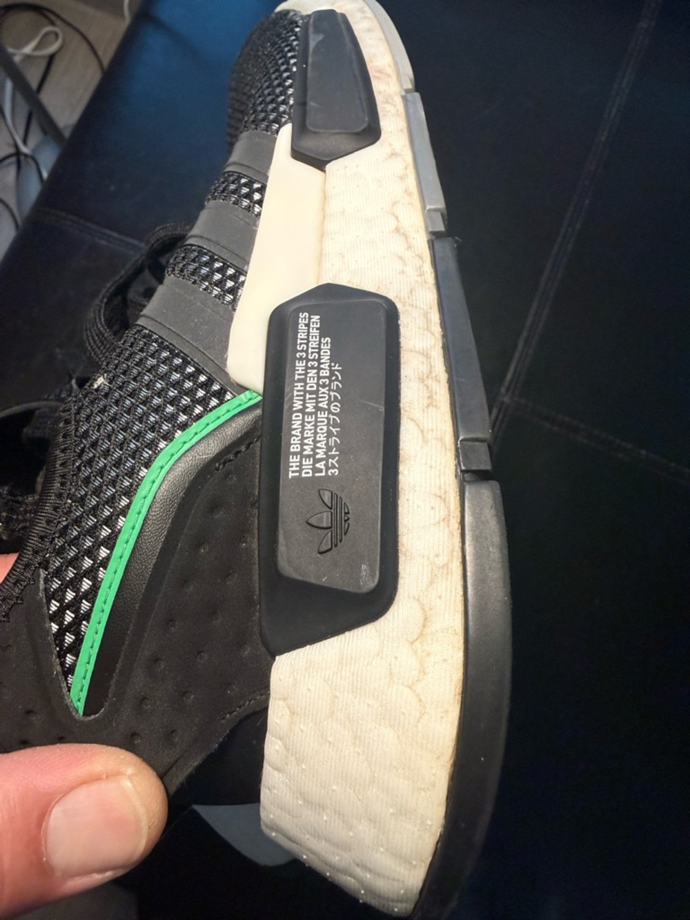 (Clearance) Adidas NMD G1 Originals Men's Size 7 Black White Green Running Shoes - Picture 6 of 11